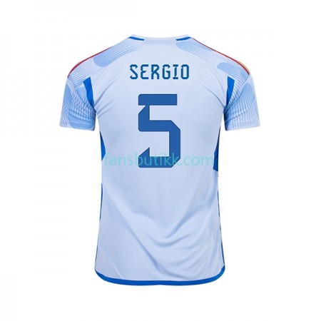 Fotballdrakt Spania SERGIO BUSQUETS 5 Bortetrøye World Cup 2022 Kortermet